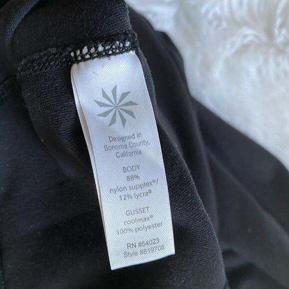 Athleta Black Bootcut Yoga Pants Stretchy Womens Size Medium Tall - Picture 7 of 7